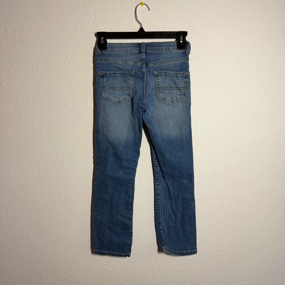 The Children's Place Straight Jeans Girls 12 Blue Denim Stretch Medium Wash